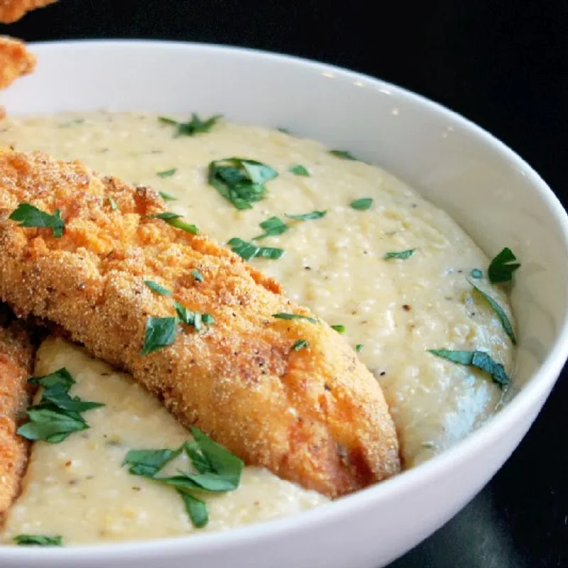 Southern-Style Catfish & Grits Feast image